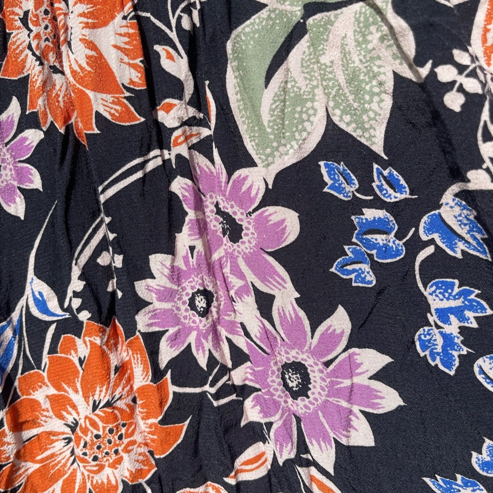 Myleene Klass Floral Black and Orange Wrap Dress Size 4 / 36 - Picture 11 of 11